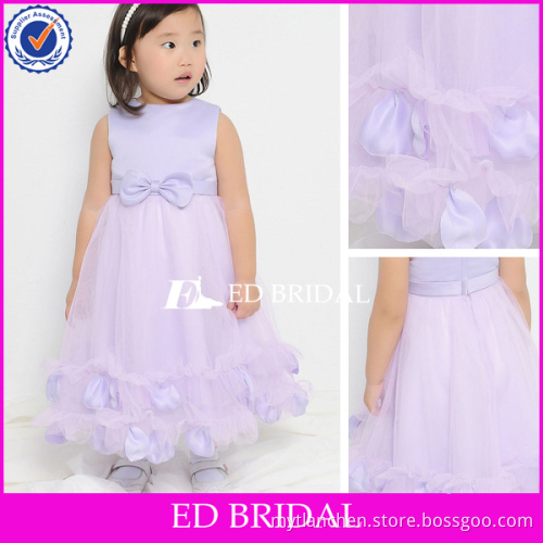 Wholesale Tulle Layered Light Purple Flower Girl Dress Patterns
